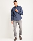 Chemise au look jeans - Chiné bleu marine - JBC