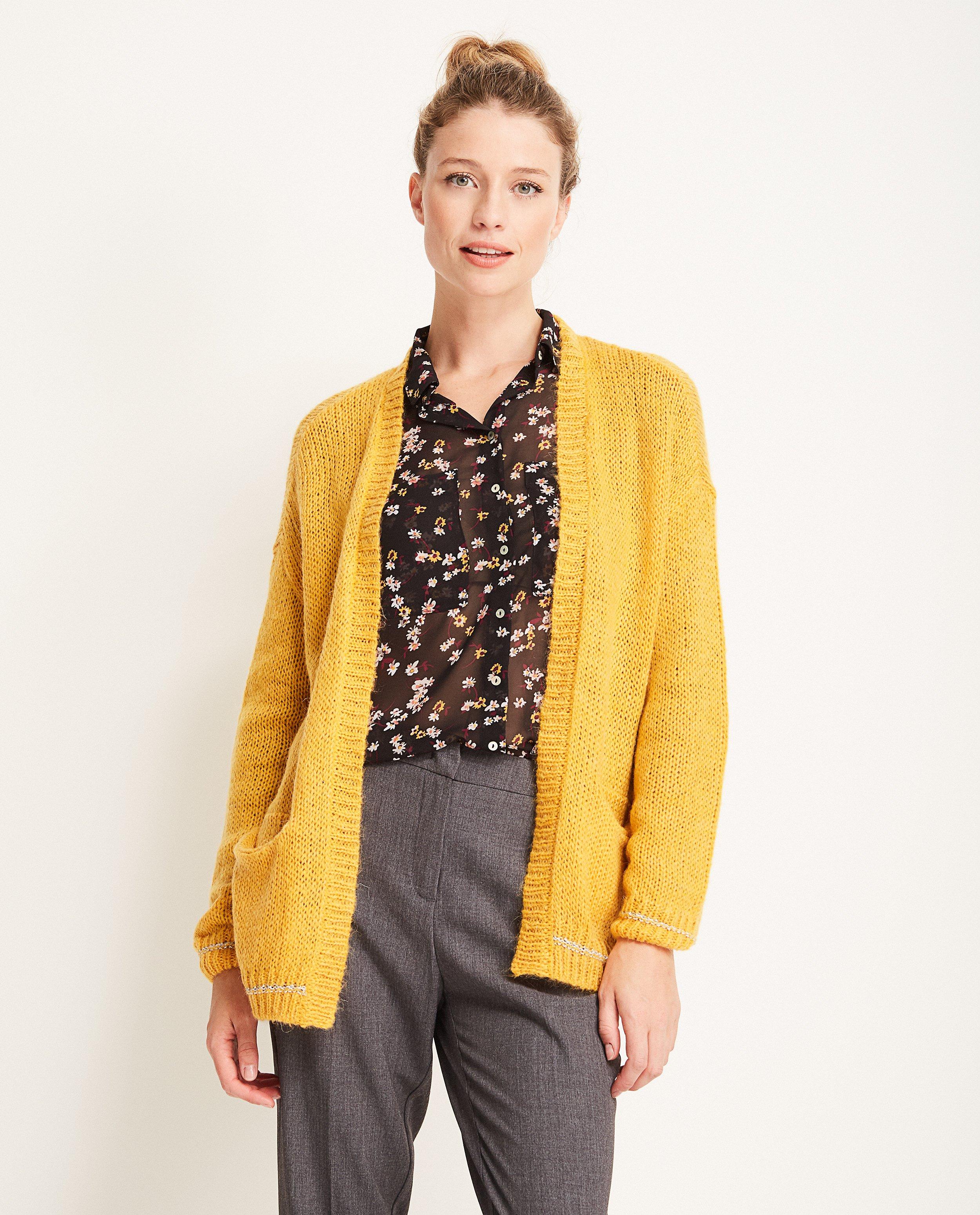Cardigans - Gilet ocre