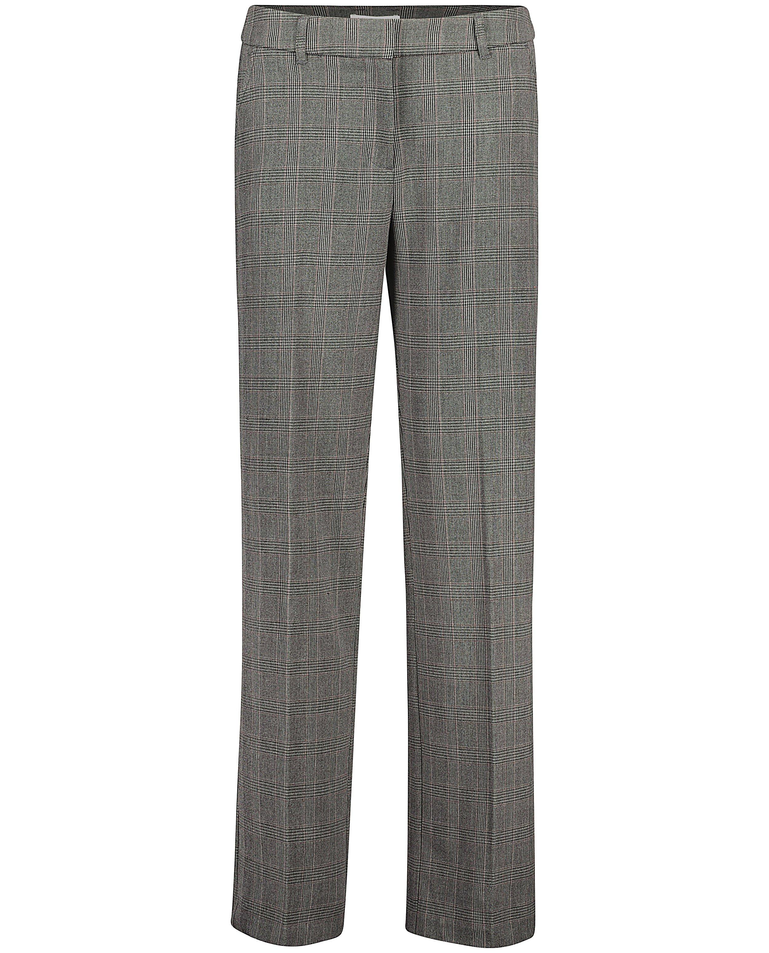 Broeken - Grijze geruite broek