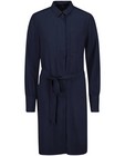 Robes - Robe-chemisier bleu nuit