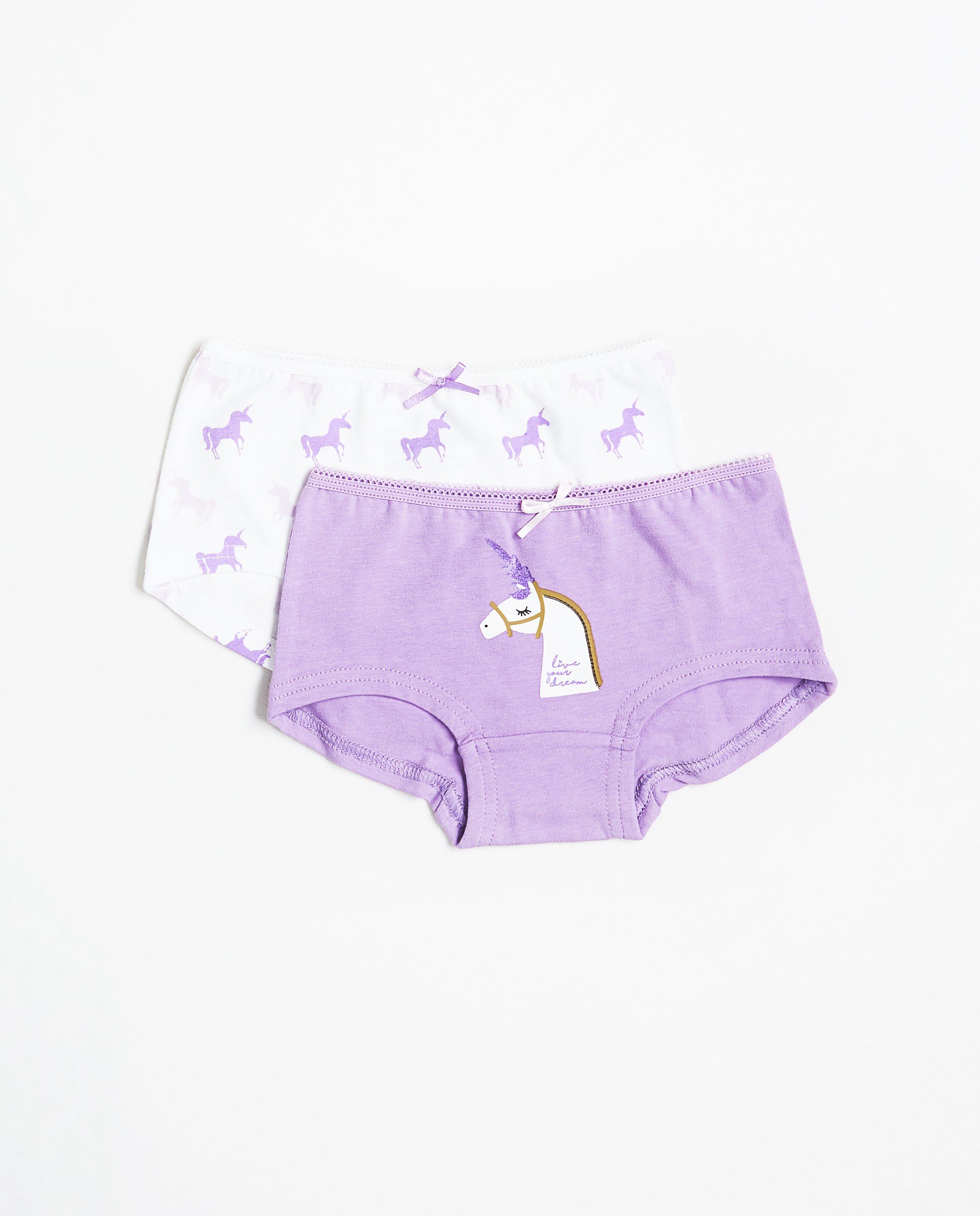 Lot de 2 sous-vêtements - imprimé de licorne - JBC