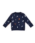 Nachtblauwe sweater - met dierenprint - JBC