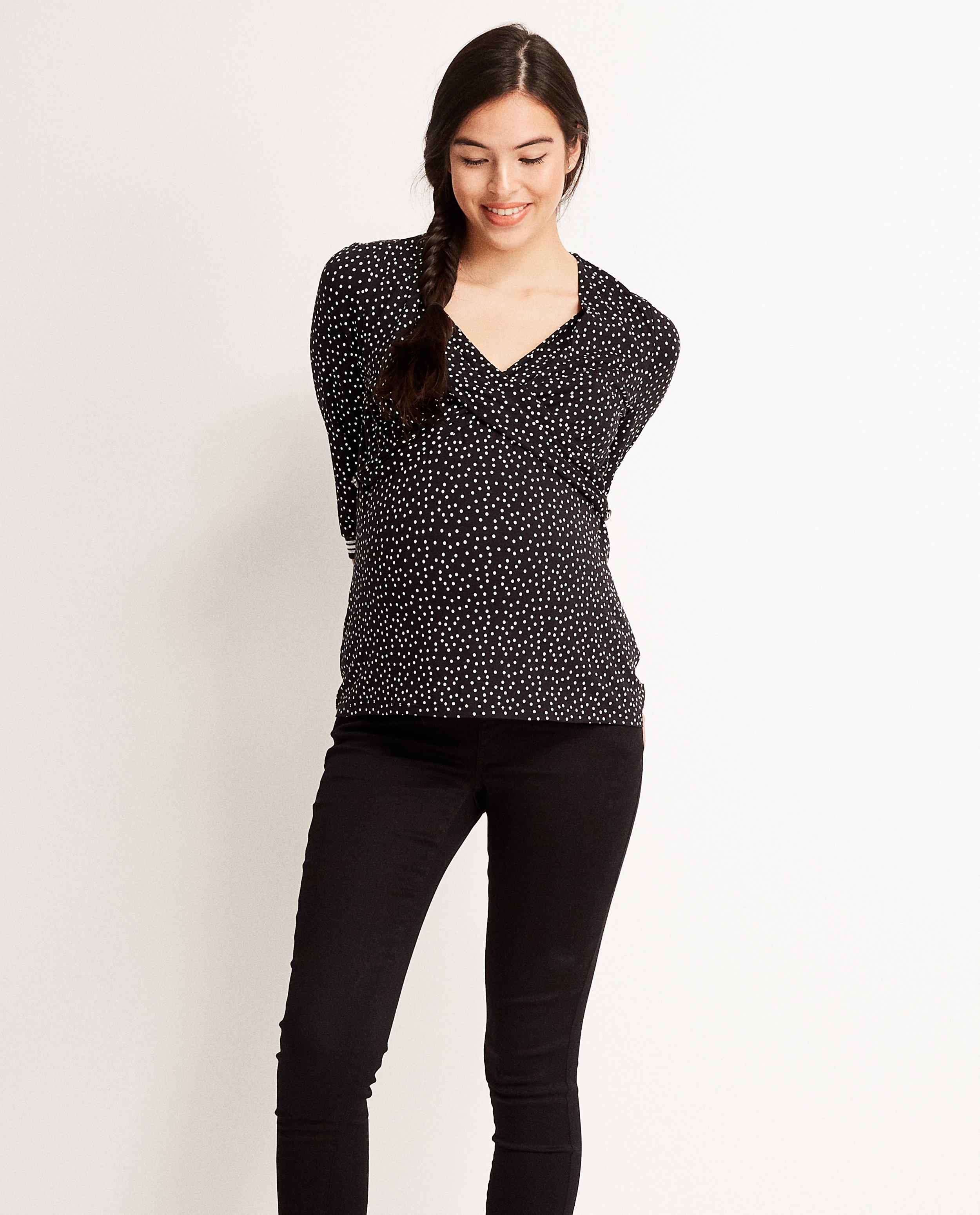 T-shirts - Blouse noire en viscose