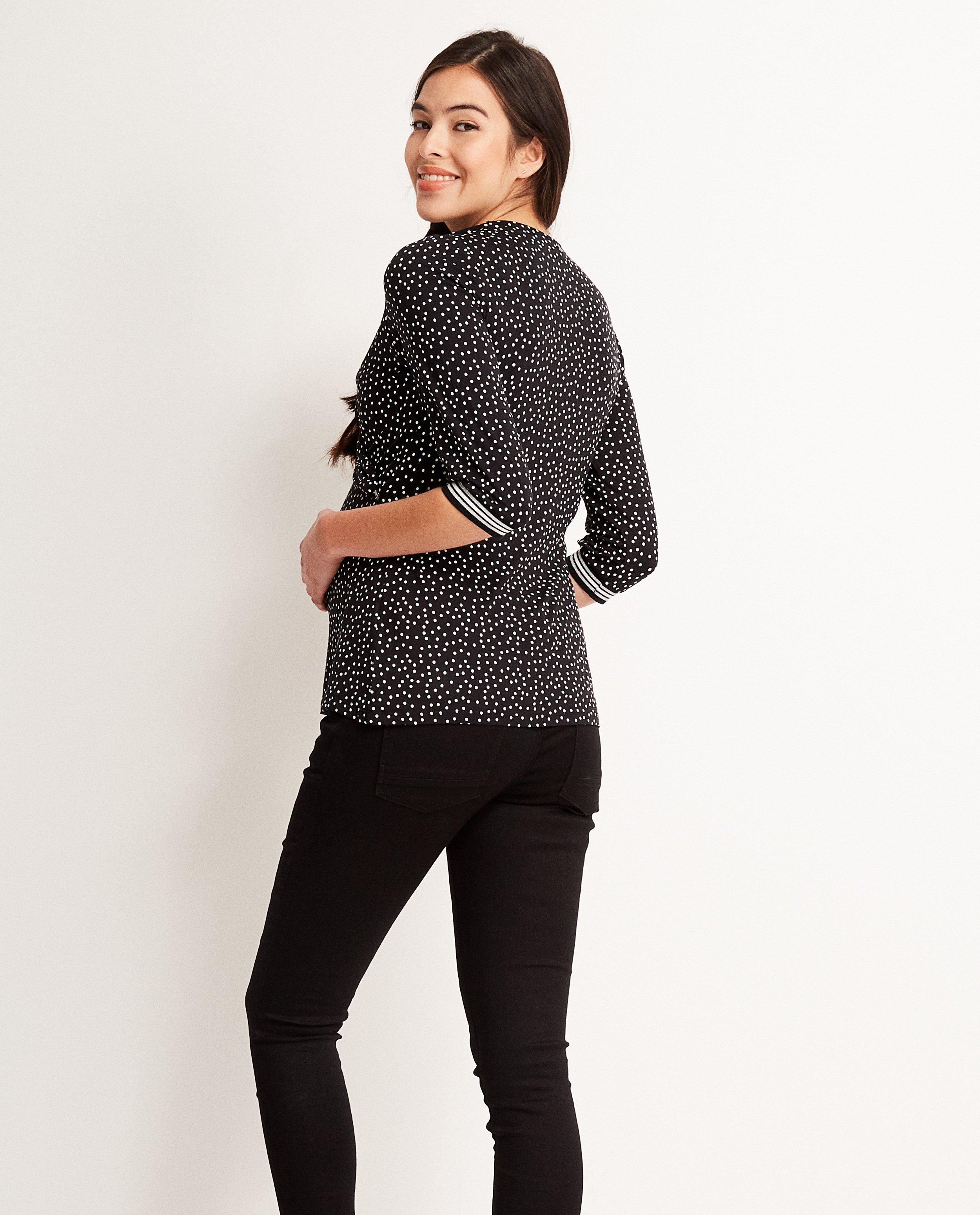 T-shirts - Blouse noire en viscose