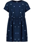 Kleedjes - Nachtblauwe viscose jurk