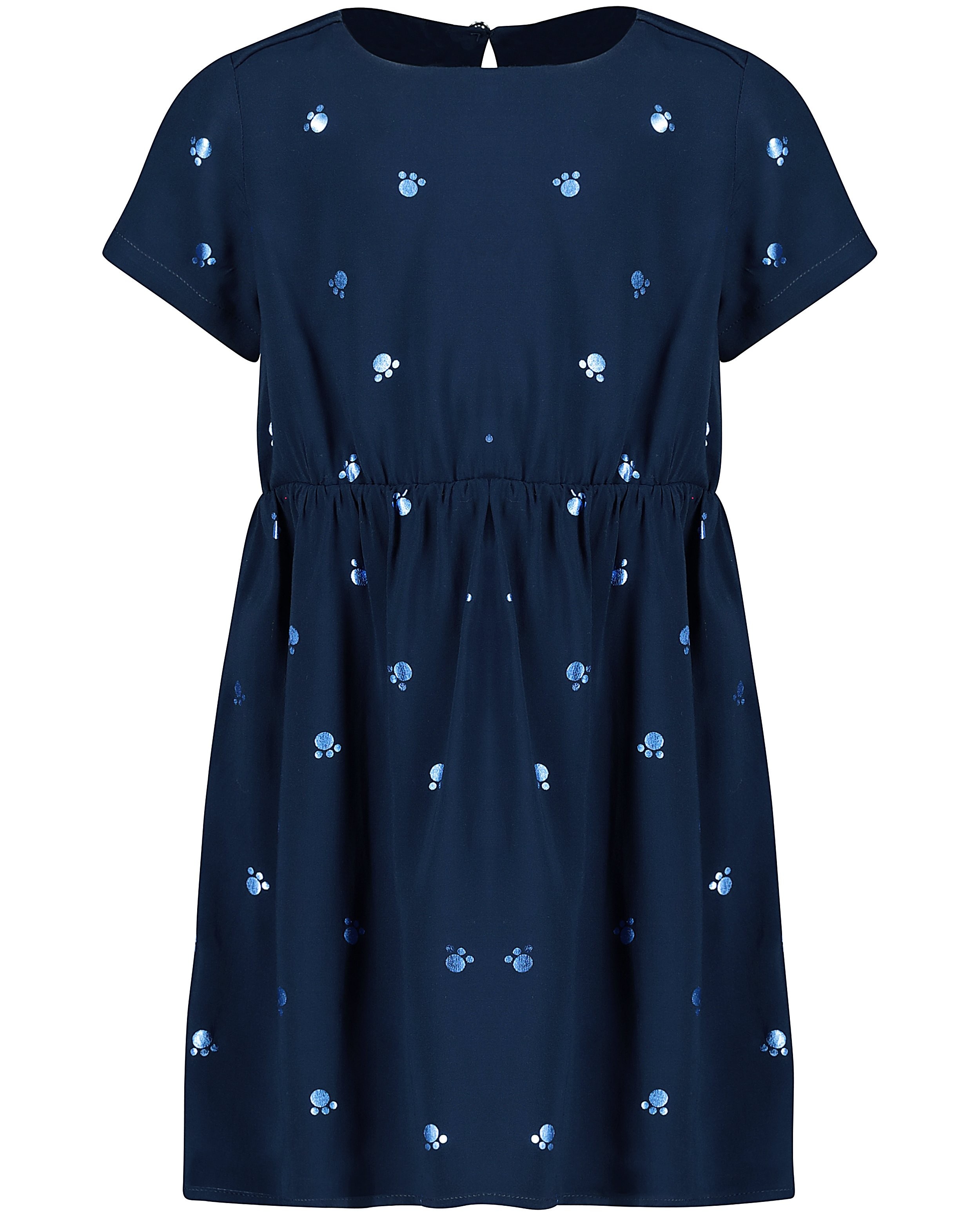 Kleedjes - Nachtblauwe viscose jurk