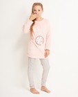 Pyjama rose et gris - imprimé amusant - JBC