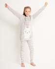 Pyjama gris clair, 7-14 - imprimé de lama - JBC