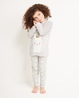 Pyjama gris clair, 2-7 - imprimé de lama - JBC