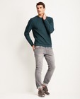 Dennengroene sweater - met slim fit - JBC