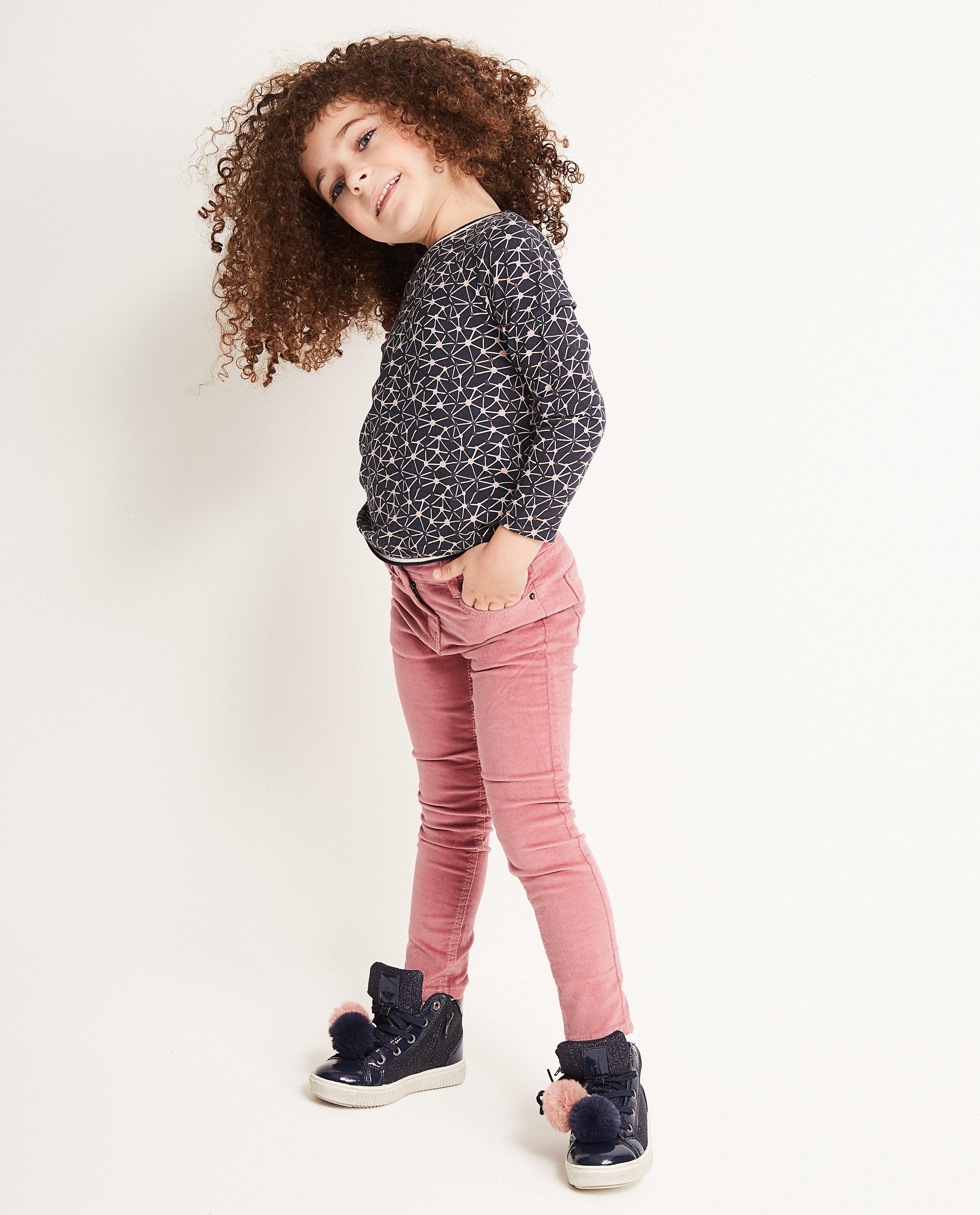 Skinny corduroy broek - in roze, Heidi - Heidi