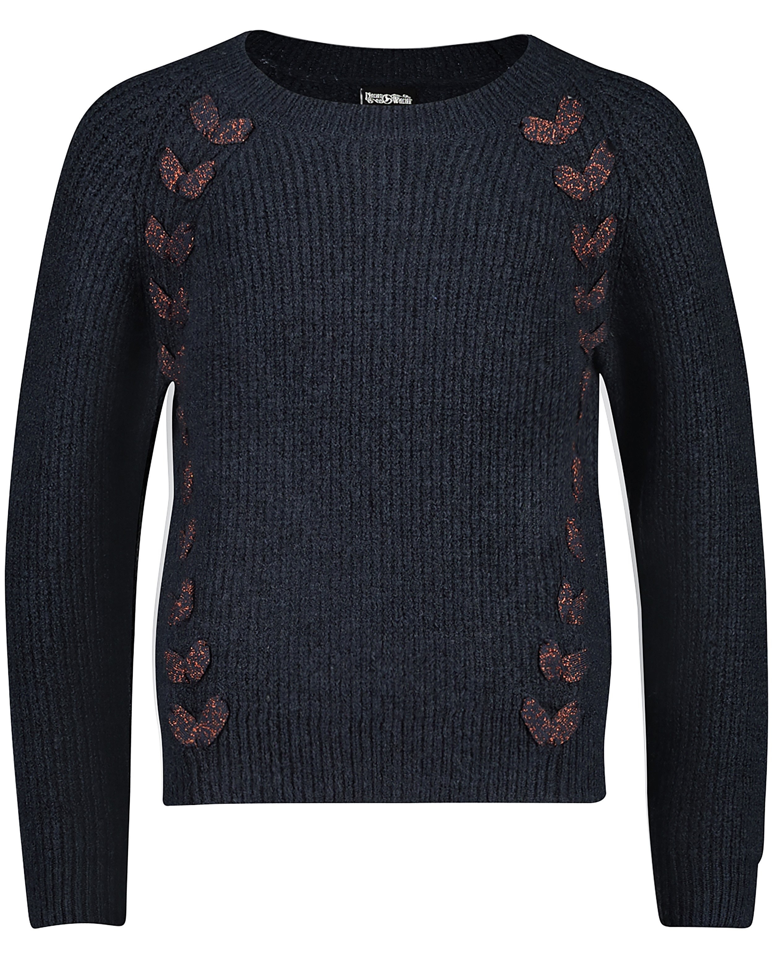 Truien - Gebreide trui met lace-up Nachtwacht