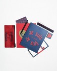 Set van schoolspullen - Franse opschriften + pennenzak - JBC