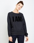 Sweaters - Sweater met fluffy opschrift