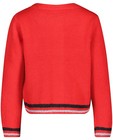 Cardigans - Cardigan rouge tricoté