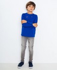 T-shirt à manches longues - broderies, bleu roi - JBC