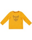 T-shirt à manches longues - moutarde, imprimé de cerfs - JBC