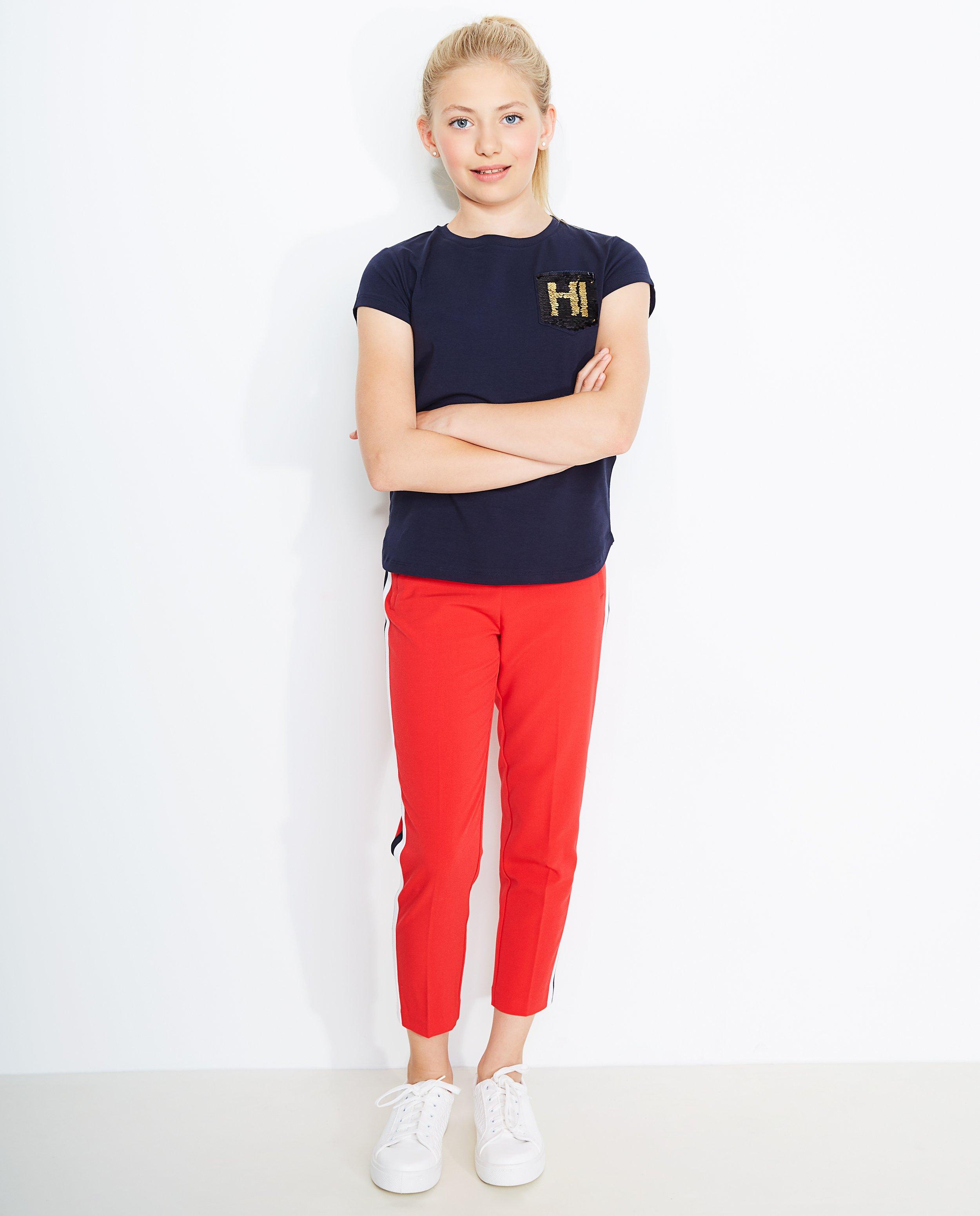 Pantalon bande rouge hotsell