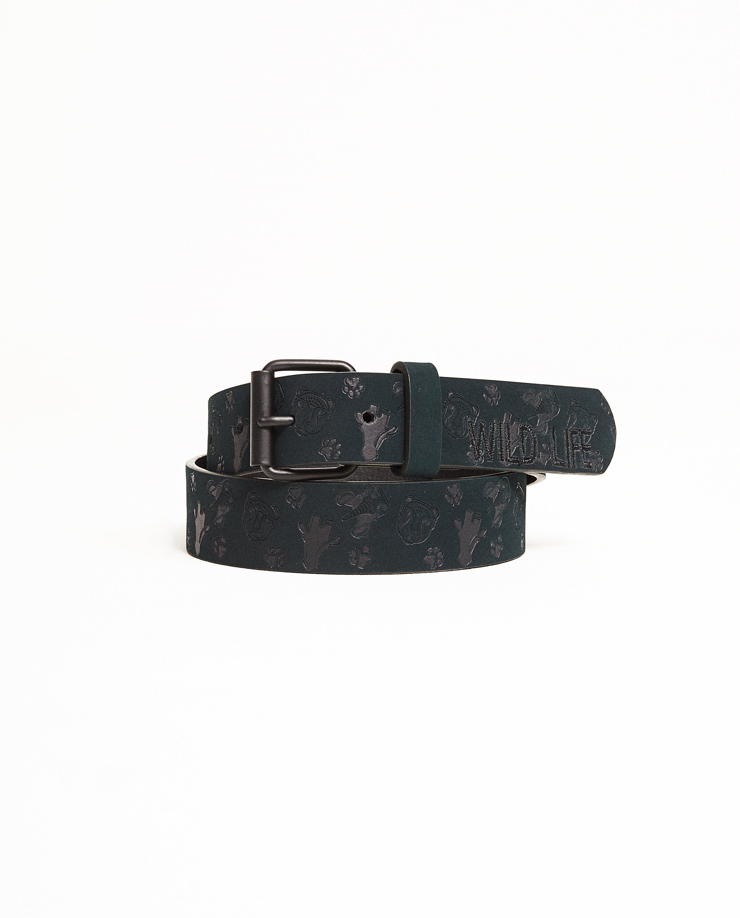 Ceinture verte - imprimé animal - JBC