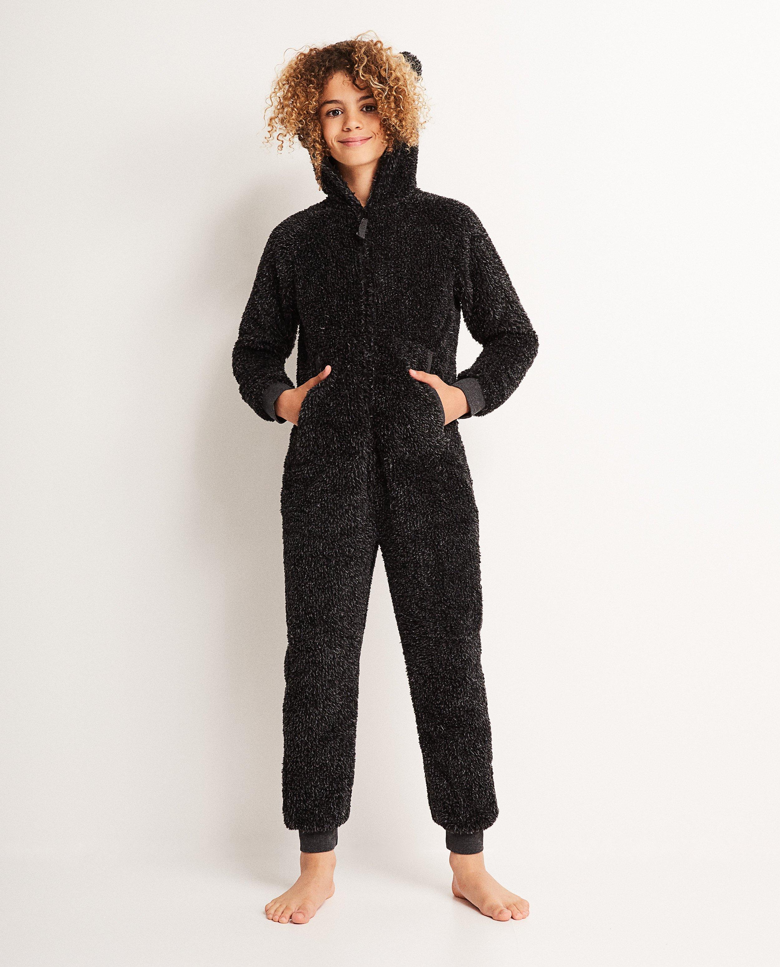 Beren onesie - in gemêleerd zwartgrijs - JBC