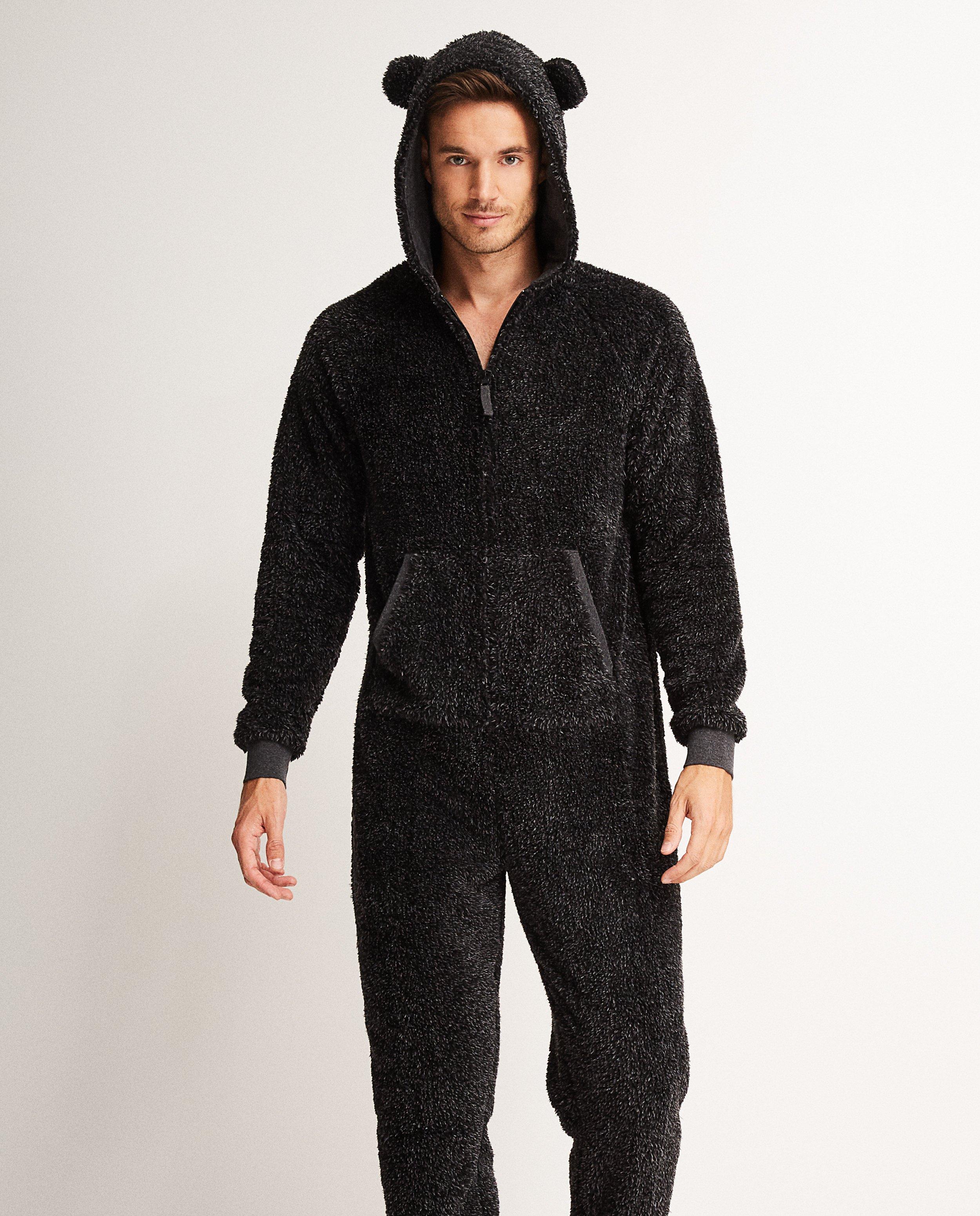 Nachtkleding - Donkergrijze onesie
