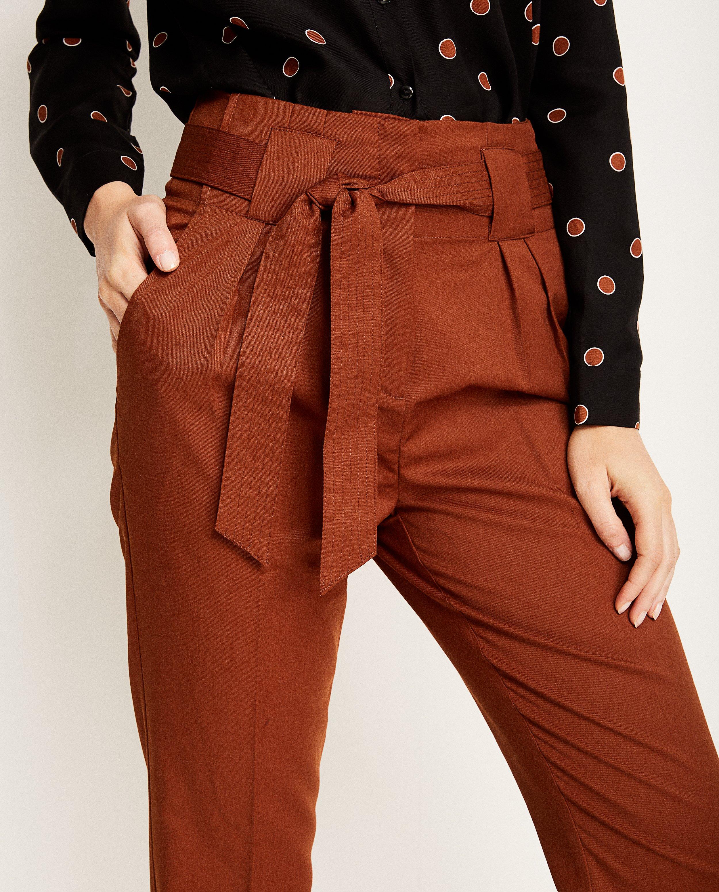Broeken - Paperbag waist broek