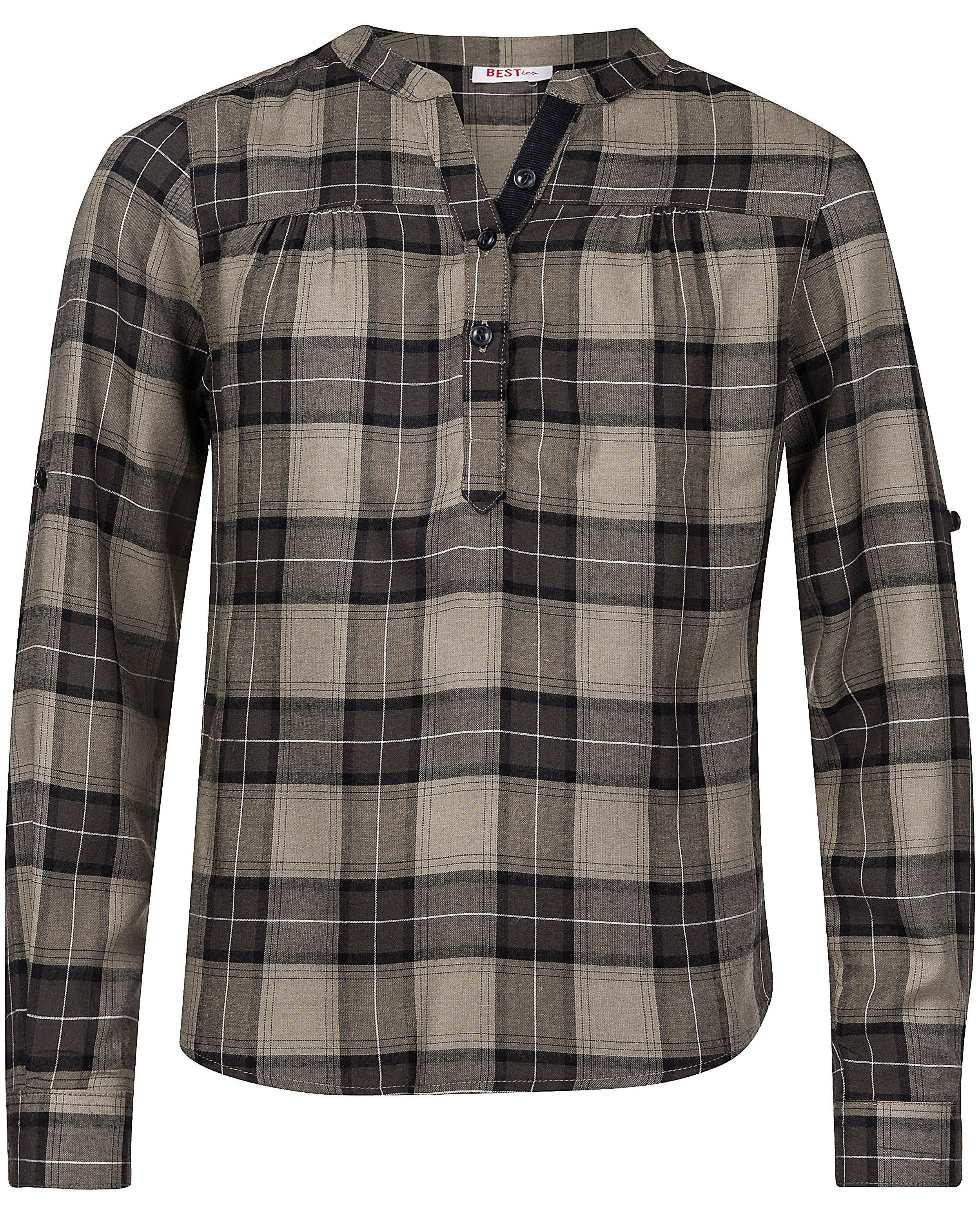 Geruite blouse - Product Detail - khaki - afbeelding nummer 3