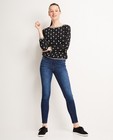 Jeans skinny bleu foncé - délavé - Groggy