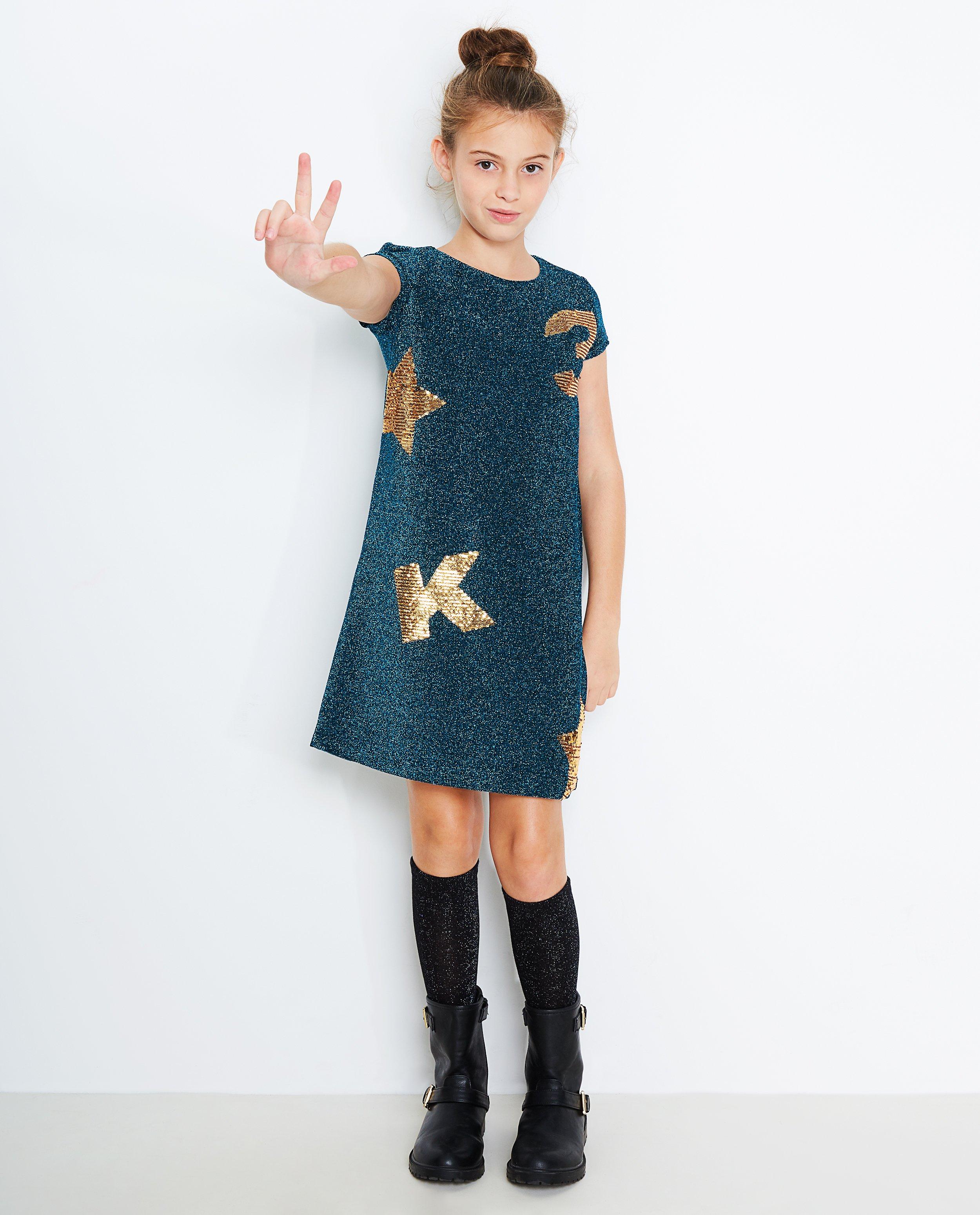 Robe avec fil métallisé K3 - et paillettes - K3