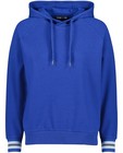 Felblauwe hoodie - met mouwdetail - Groggy