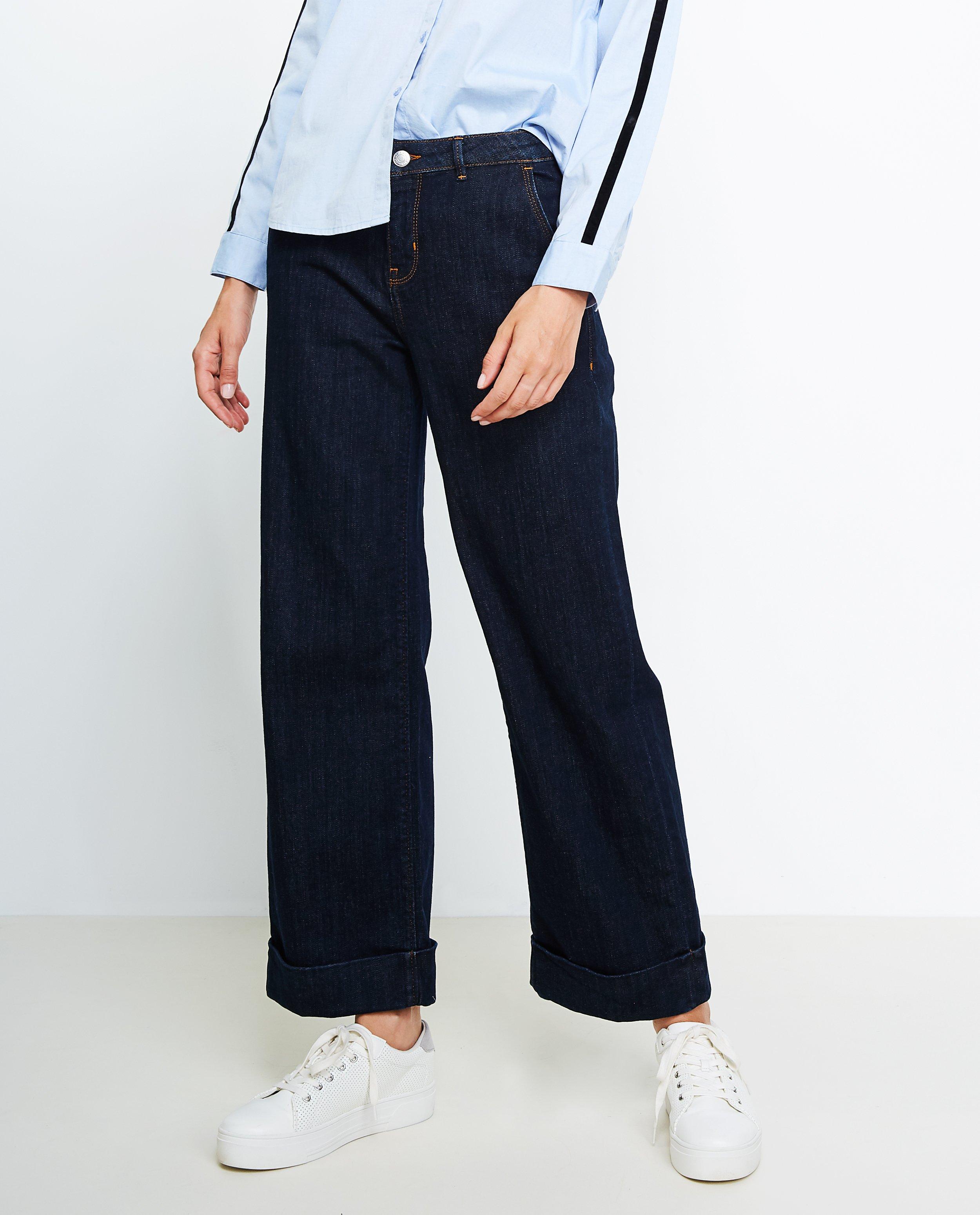 Jeans - Jeans flared bleu nuit