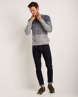 Pull en tricot avec un dégradé - bleu et blanc - JBC