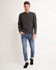 Donkergrijze sweater - met glow-in-the-dark print - JBC