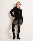 Zwarte sweater - hartjesprint, Katja Retsin - Katja Retsin