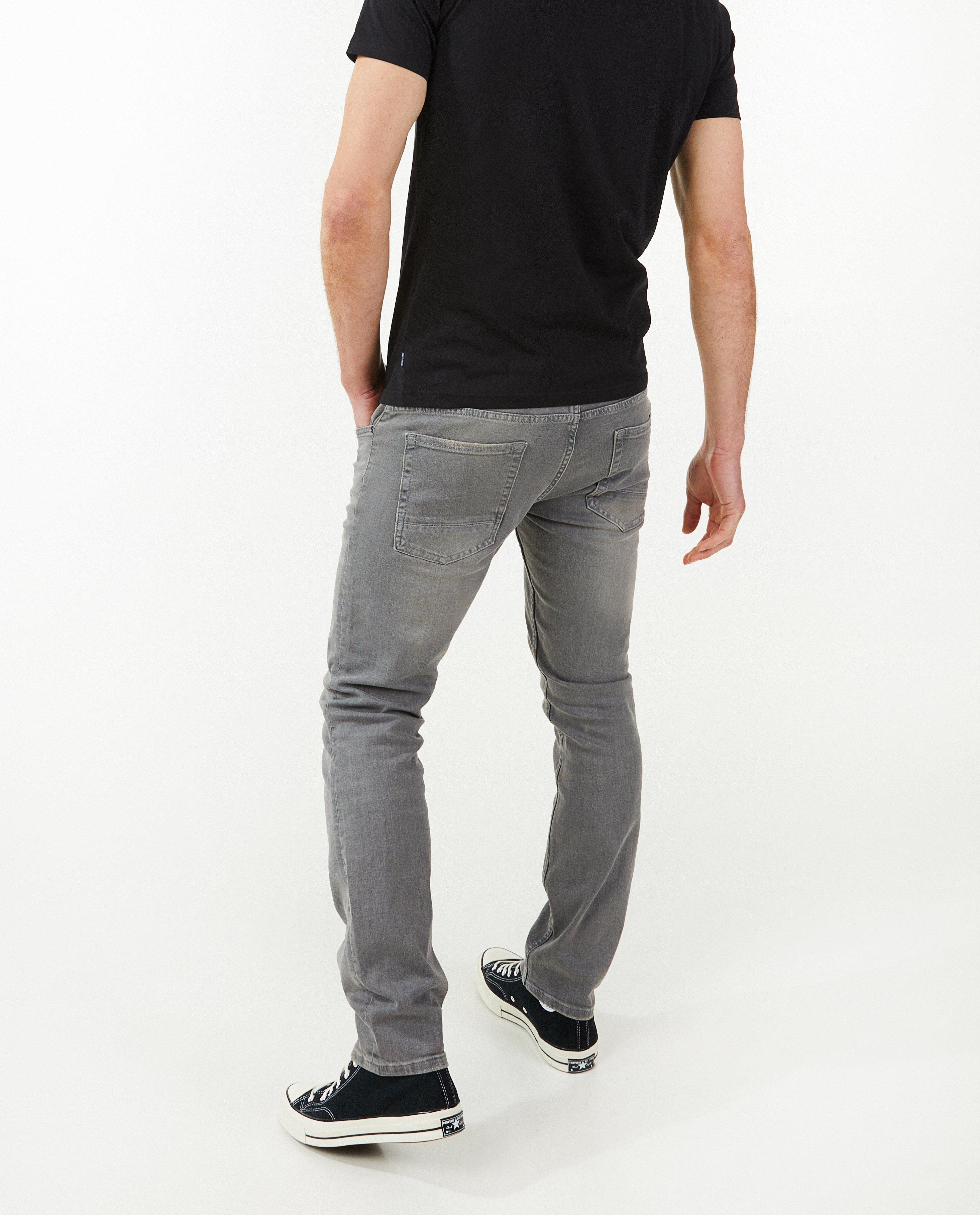 Jeans - Lichtgrijze jeans, slim fit