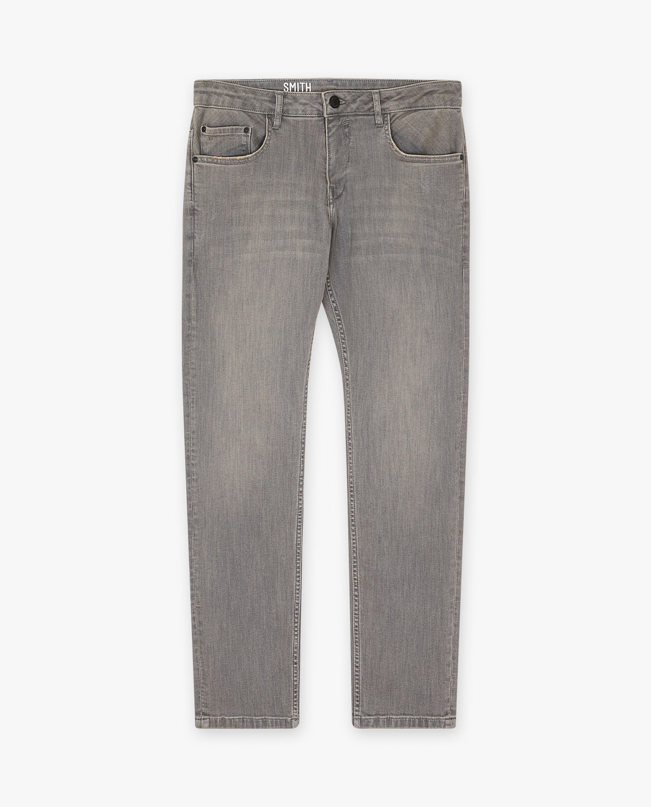 Jeans - Lichtgrijze jeans, slim fit