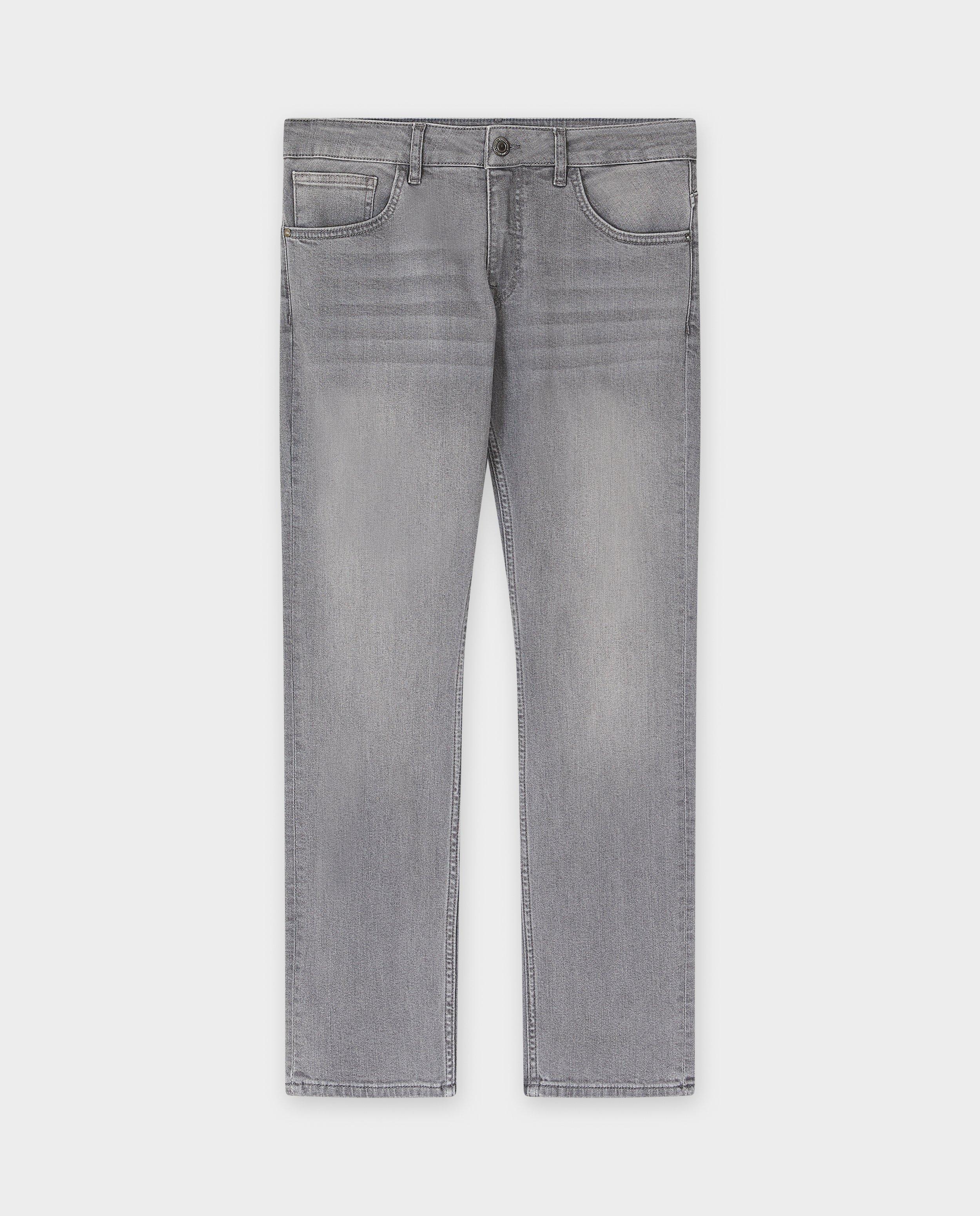 Jeans - Lichtgrijze jeans, slim fit