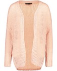 Gilet vieux rose tricoté - laine mélangée luxueuse - Groggy