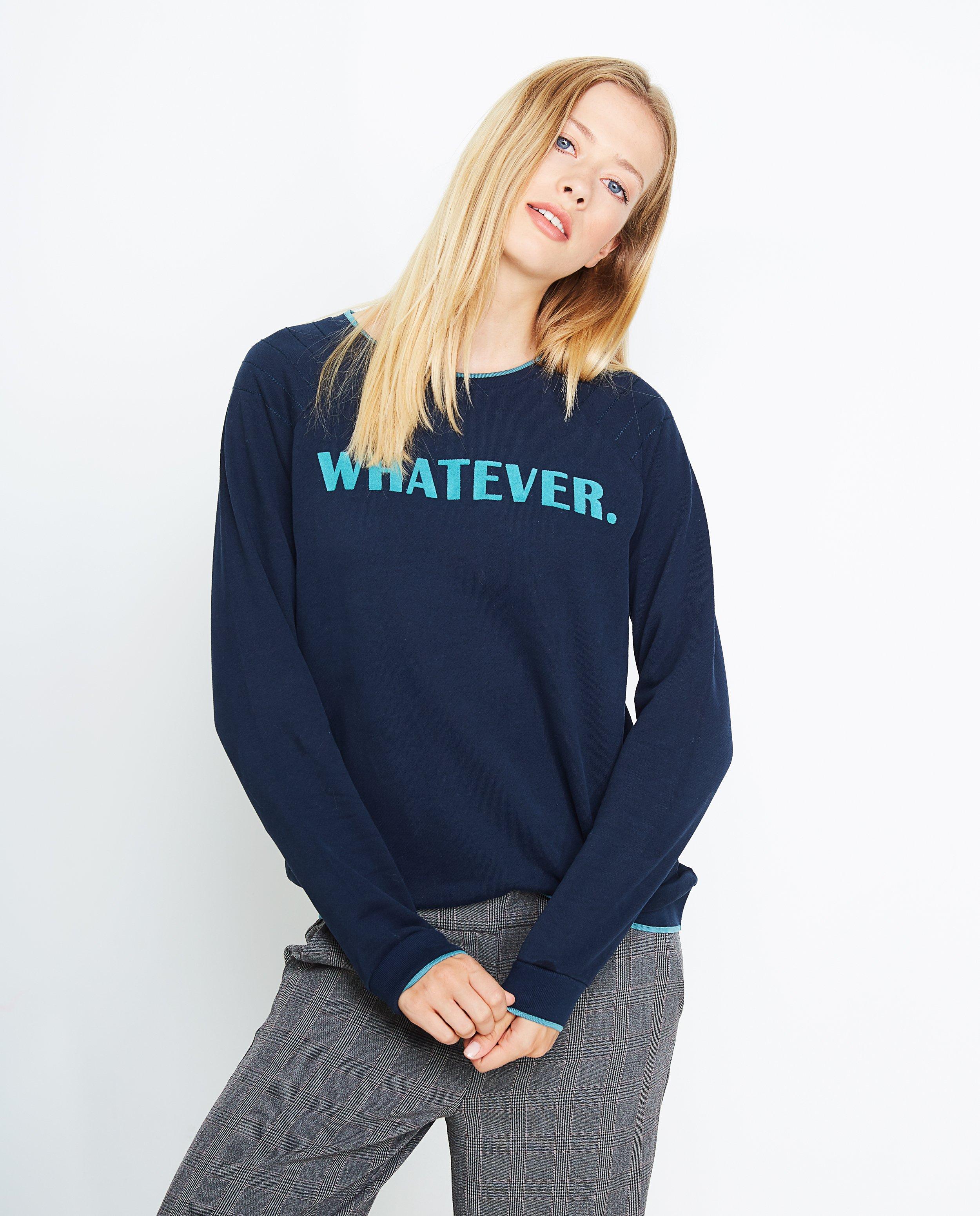Sweaters - Sweater met opschrift