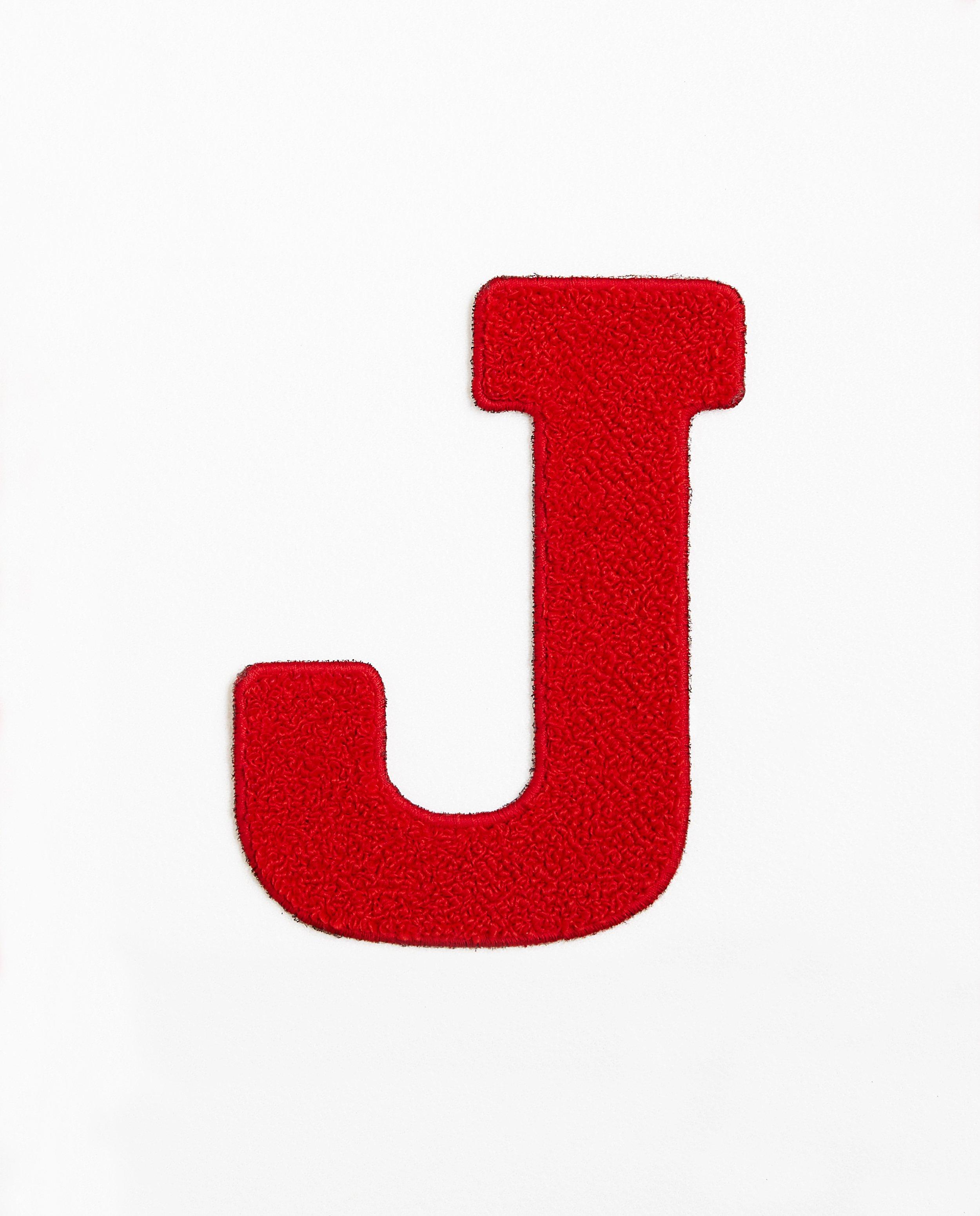 Lettre J rouge - petite - Taille 92 à 134 - JBC