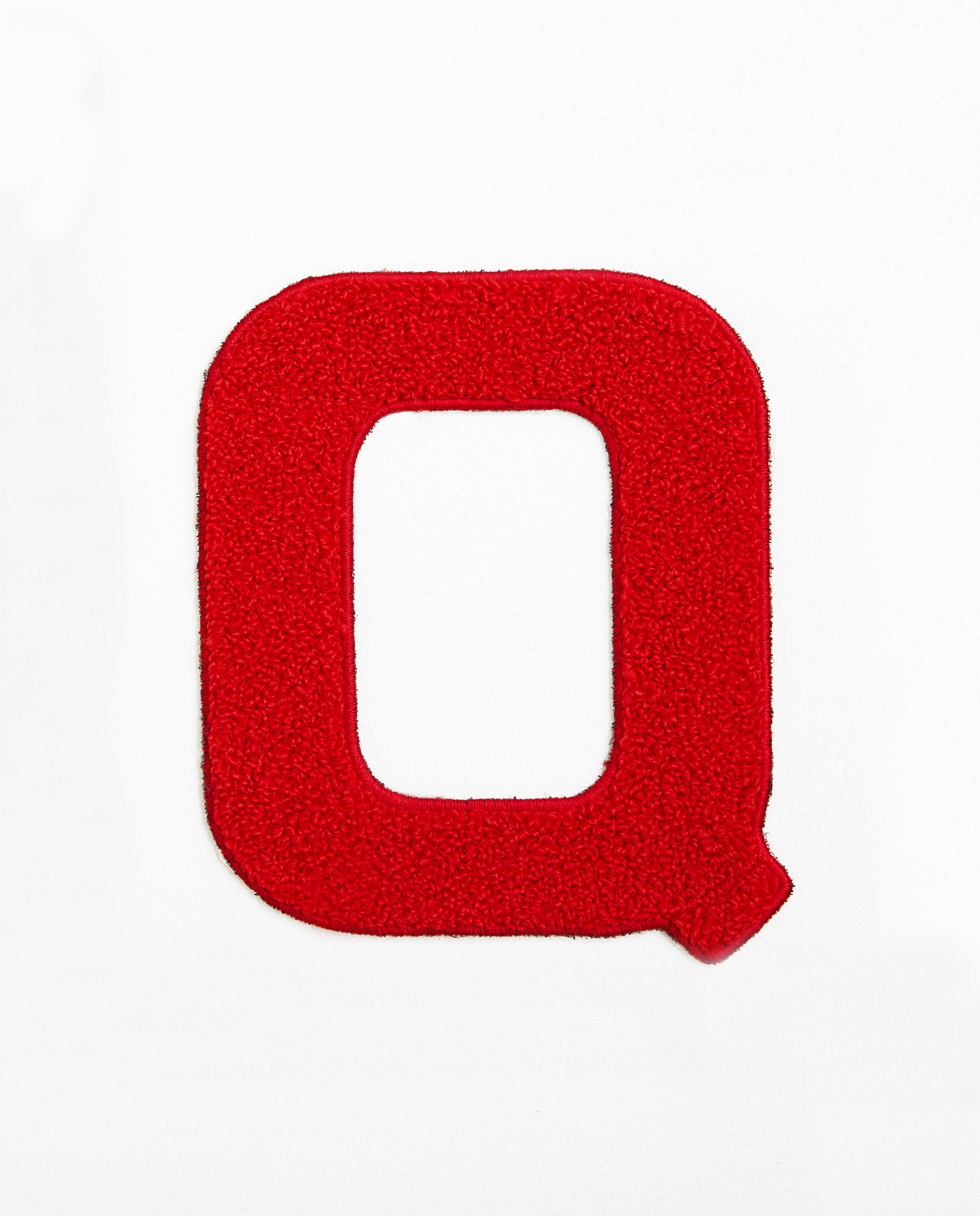 Rode letter Q - klein - Maat 92 tot 134 - JBC