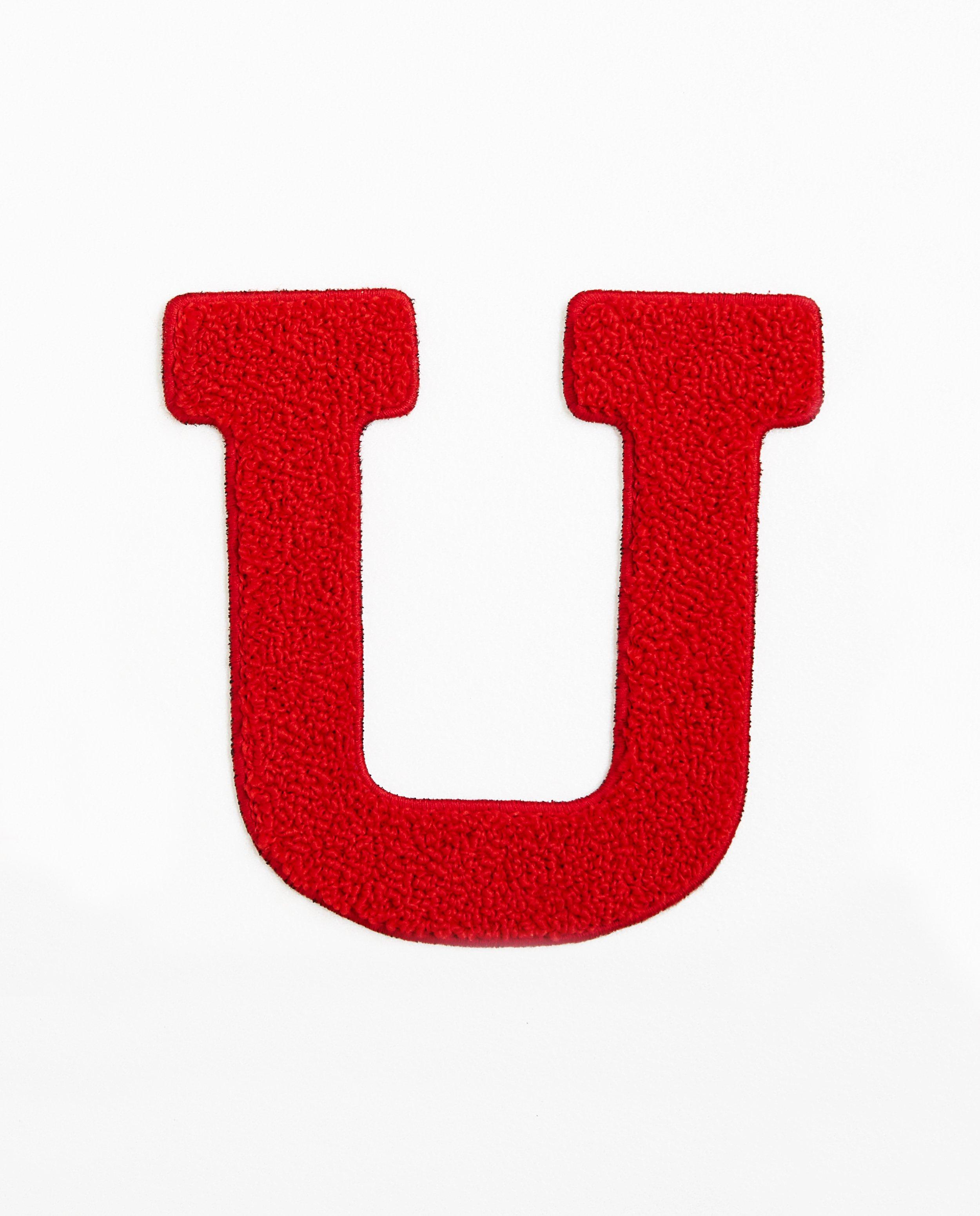 Lettre U rouge - petite - Taille 92 à 134 - JBC