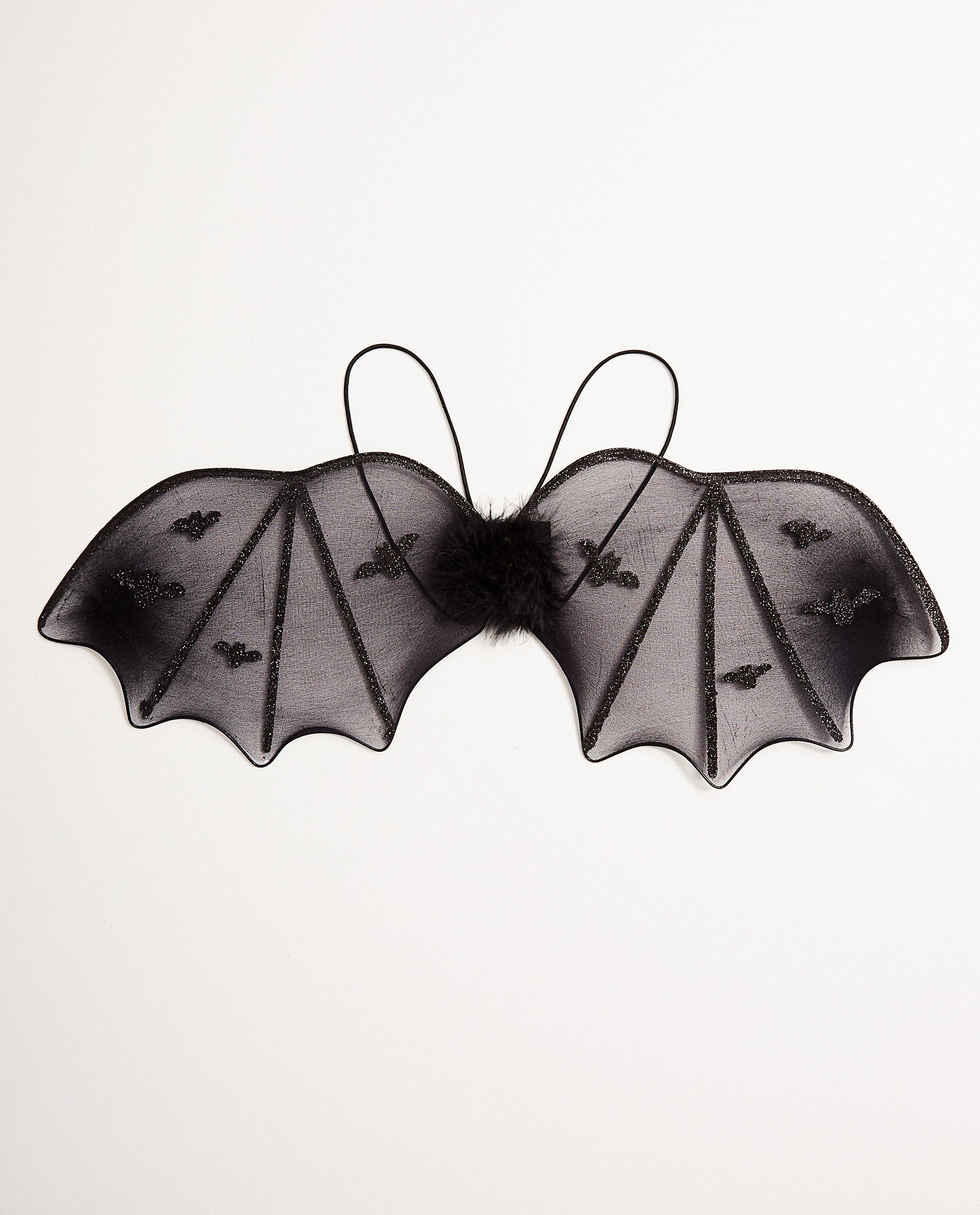 Ailes de chauve-souris - noires avec des paillettes - JBC