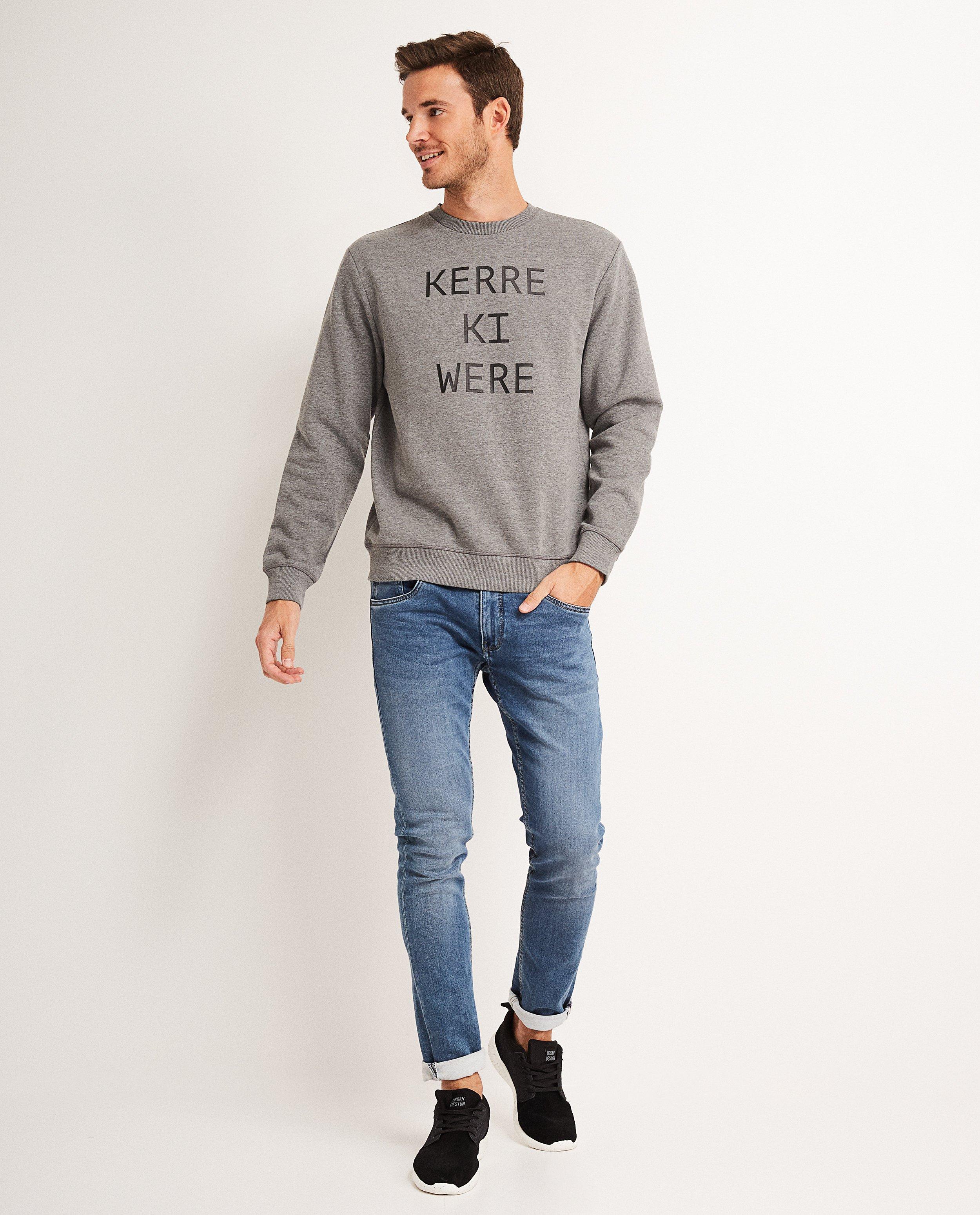 Sweater met dialect - Product Detail - grijs - afbeelding nummer 1