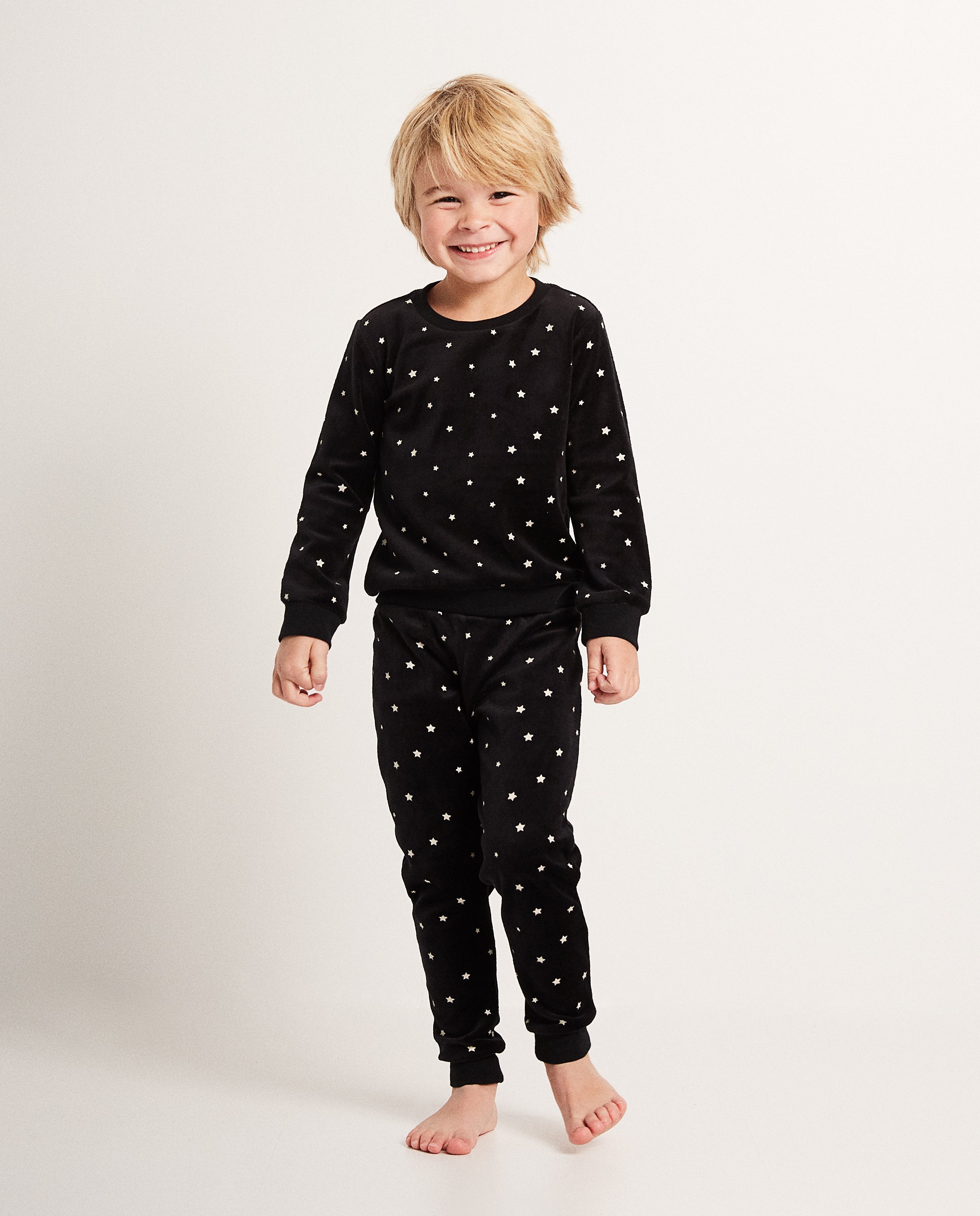 Zwarte pyjama - met sterrenprint - JBC