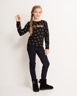 Sweater met glitterprint BESTies - in zwart - Besties