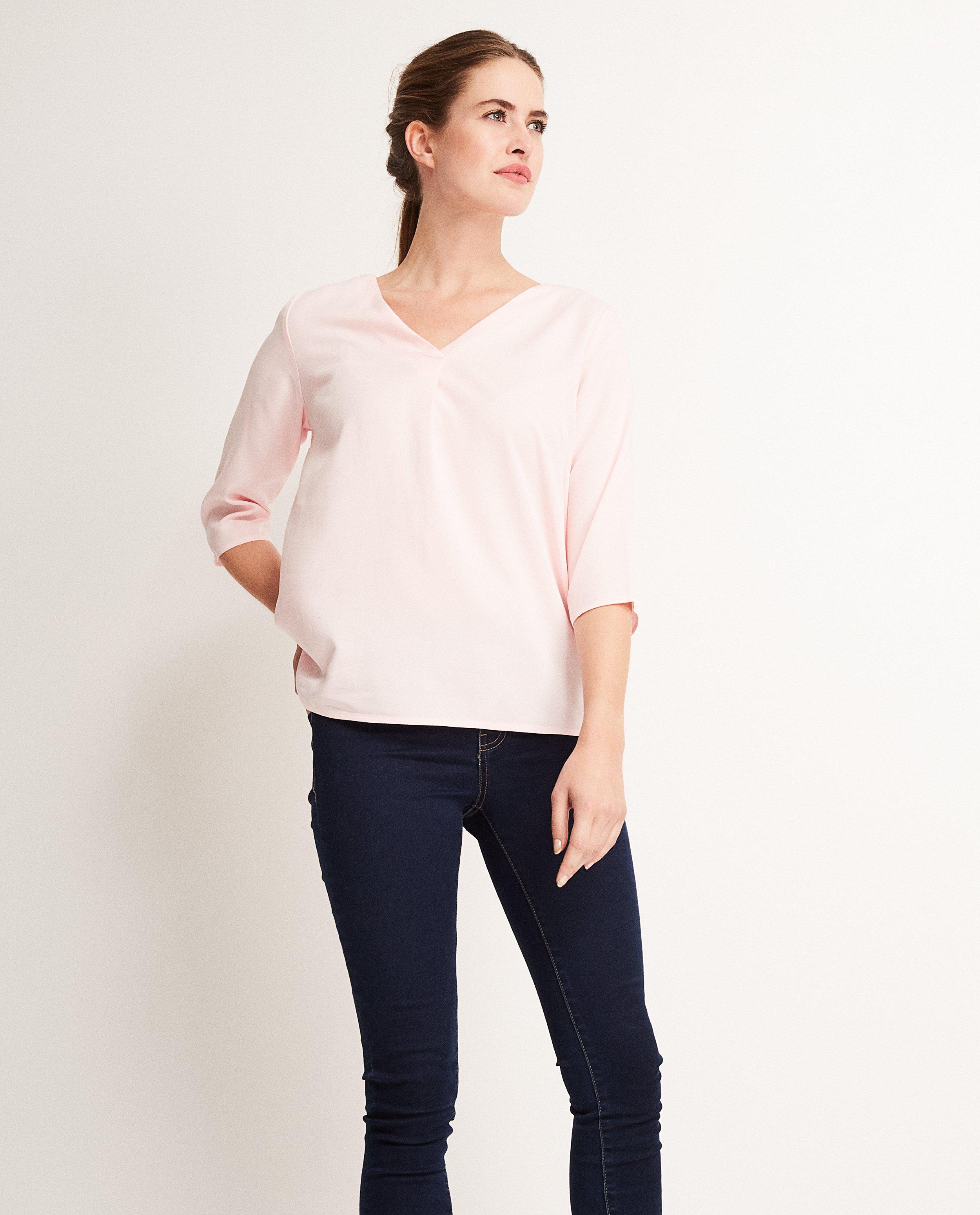 Viscose blouse - Product Detail - lichtroze - afbeelding nummer 1