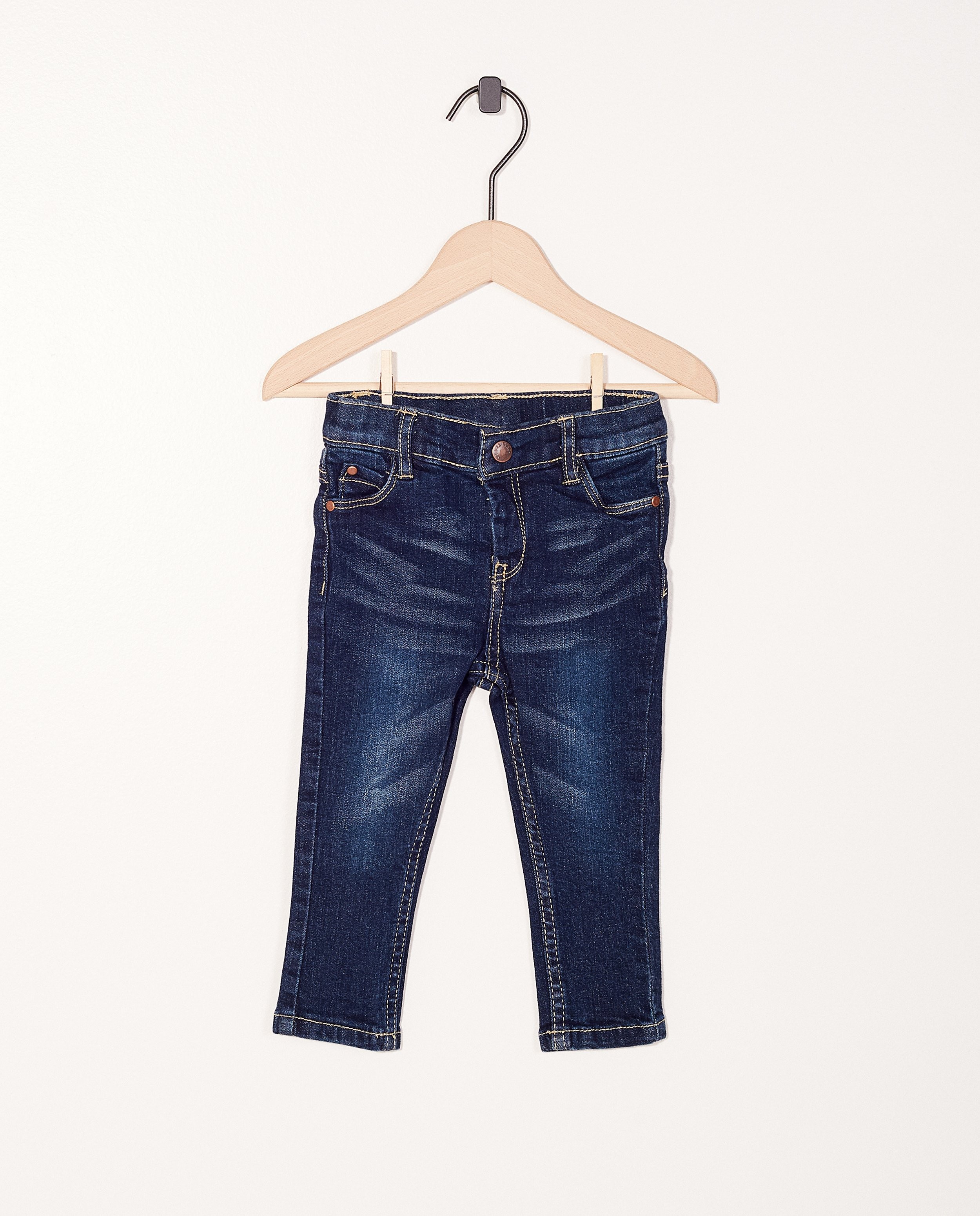 Jeans met verstelbare taille - met wassing - JBC