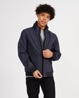 Jassen - Donkerblauwe jas met fijne strepen