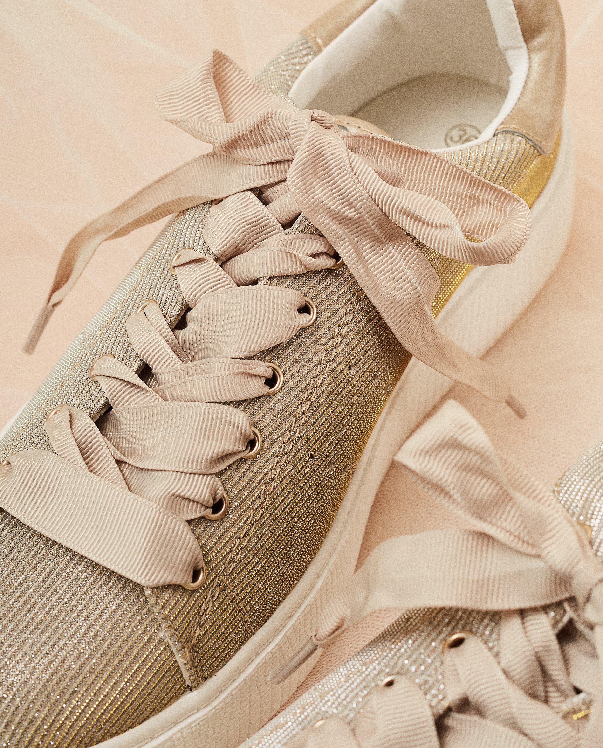 Baskets compens&eacute;es communion - D&eacute;tails du produit - jaune claire - image num&eacute;ro 3